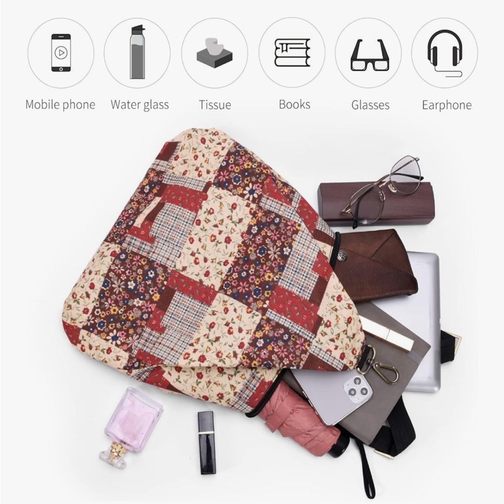 Black Butterfly Patchwork Boho Backpack For Women - image 5